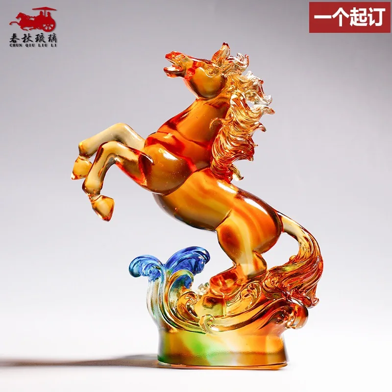 CX glazed horse ornament, success, employee anniversary celebration, medals, handicrafts, opening gifts