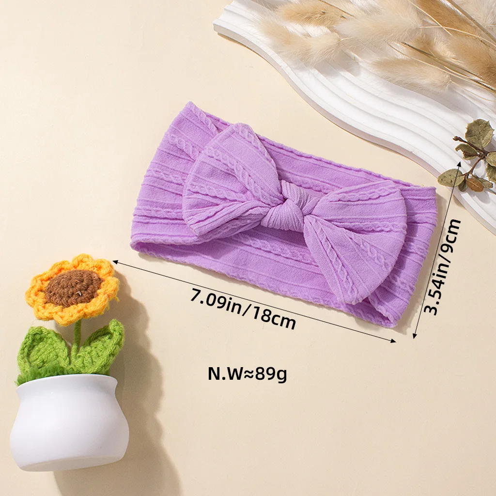 6 قطعة/المجموعة قوس قزح الألوان النايلون عقال طفل الفتيات إكسسوارات الشعر الوليد Bowknot رباطات الأطفال الرضع الملونة أغطية الرأس