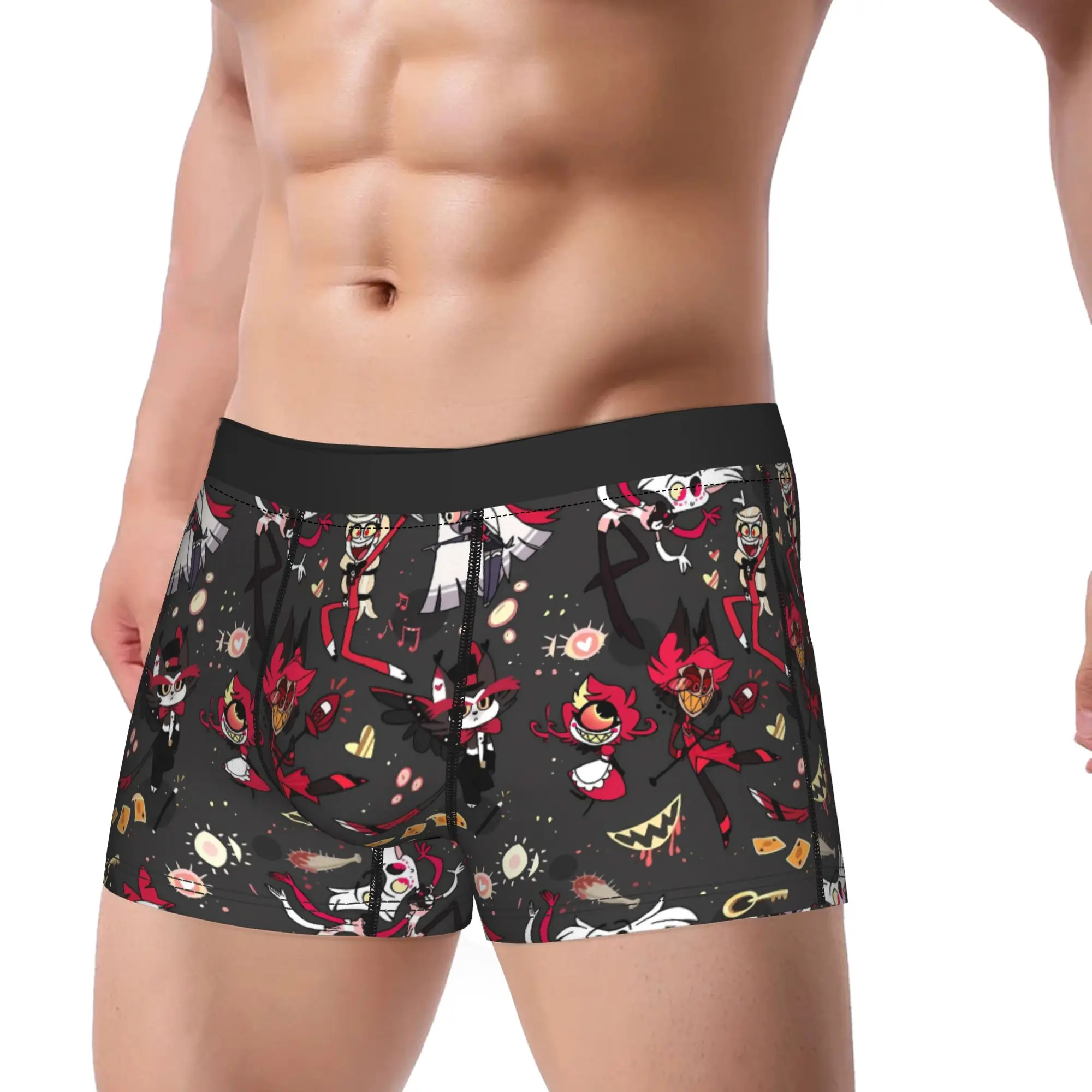 

Hazbin Hotels Underwear Design Trunk Quality Men's Underpants Breathable Boxer Brief Birthday Present