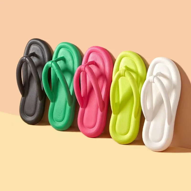 New Summer Women Cute Soft Sole Eva Beach Slippers Candy Color Flip Flops Fashion Sandals House Bathroom Non-Slip Shoes Slides