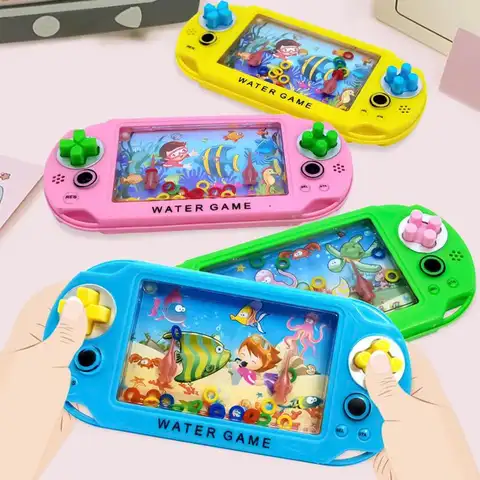 Stress relief toys Water Ring Game  Nostalgic Throwing Ring Toy  Handheld Water Games Toys Birthday for Kids