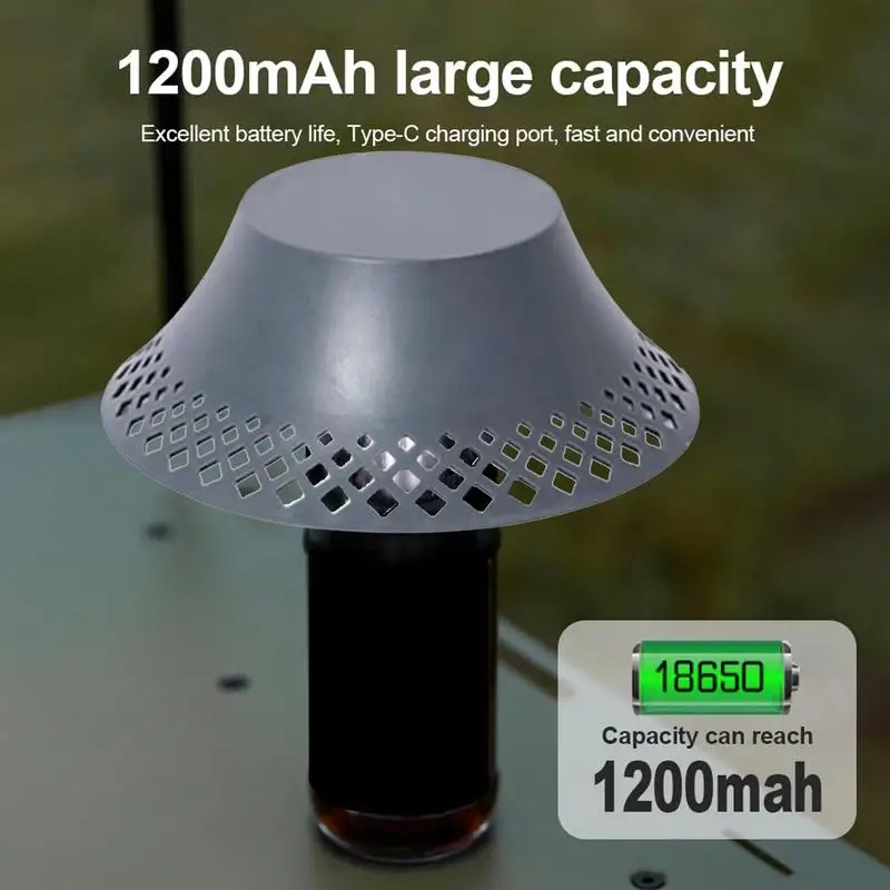 Wireless Wine Bottle Lamp With Charging Cable Portable 1200mAh Battery Atmosphere Night Light For Outside Camping