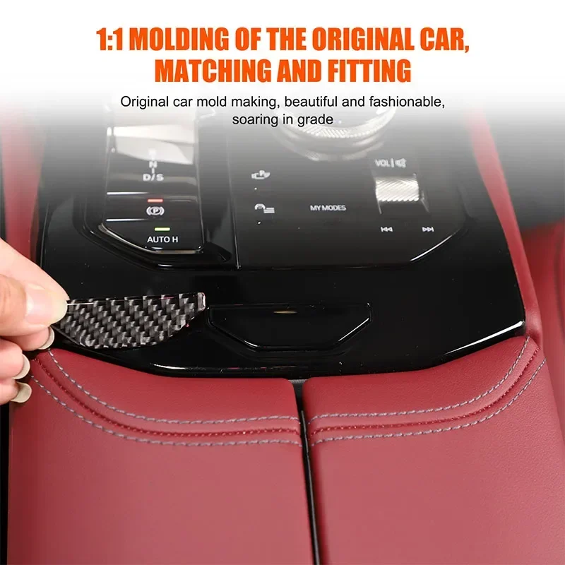

Soft Carbon Fiber Center Armrest Box Storage Box Switch Cover Trim For BMW 5 Series G60 G61 G68 2024 Sticker Car Accessories