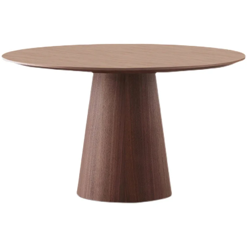 

Nordic all solid wood round dining table creative retro coffee table B & B restaurant negotiation