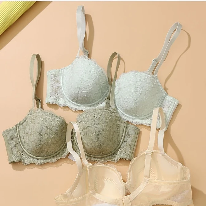 Elegant Women Lace Bustier Corset Tops French Half Cup Thin Bra Push Up Anti Sag Small Breast No Empty Cup Lingerie