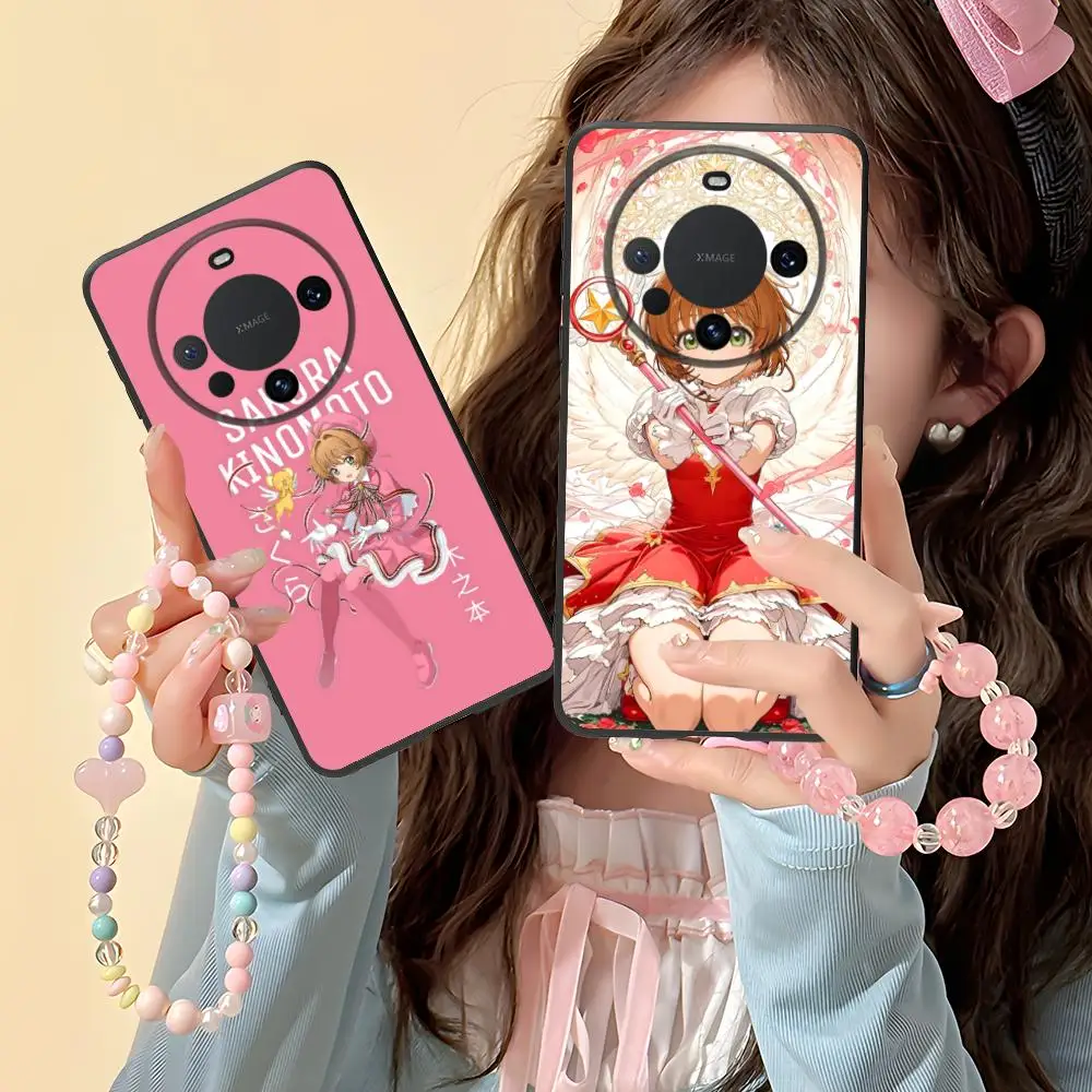 

Чехол для телефона Cardcaptor Sakura Kinomoto для Huawei Mate 60 50 40 30 20 10 Pro Plus Lite E 5G, черный, мобильные телефоны, красивый