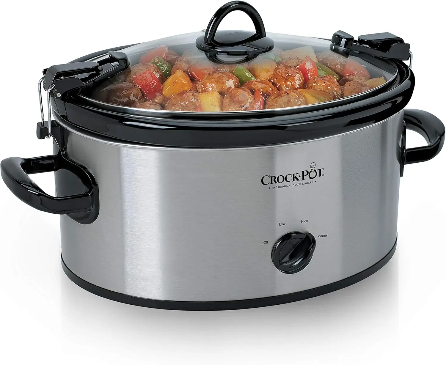 

Cook and Carry 6 Quart Manual Portable Slow Cooker and Food Warmer, Stainless (SCCPVL600-S) Heating lunch box Electric air fryer