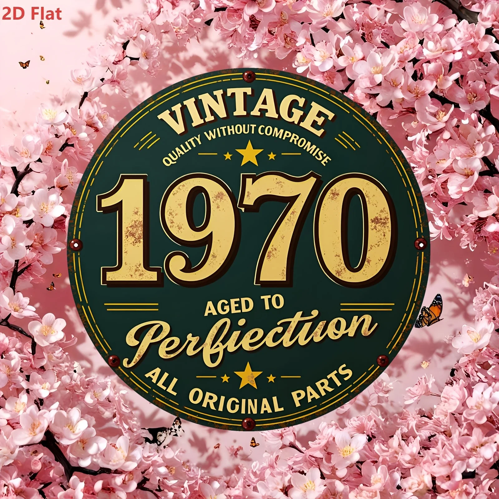 2D Flat, 1pc 1pcs 1970 Vintage - Vintage Collectible Plates ulasan dan harga