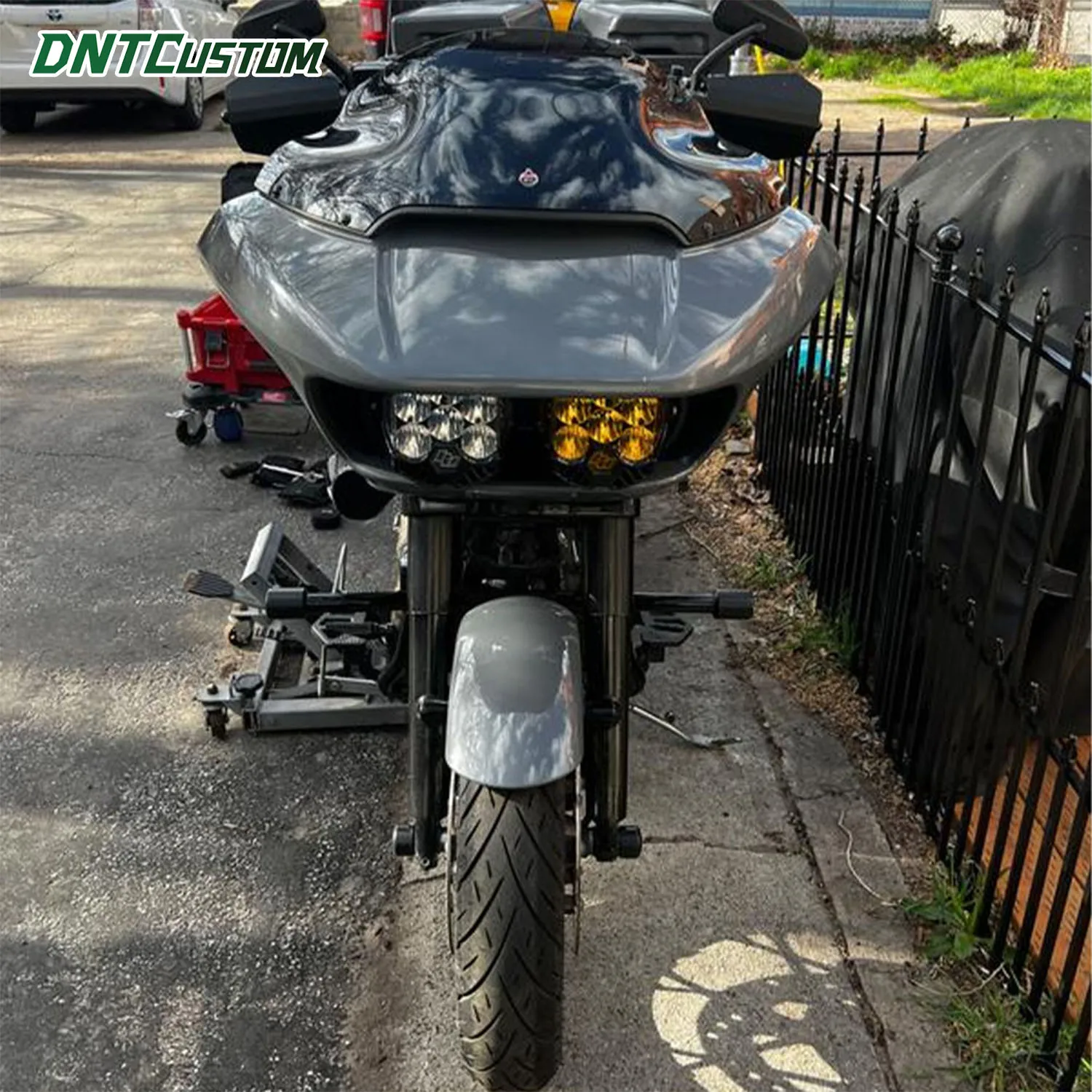 DNTCUSTOM Motorcycle Modified Flat‑Out Bar Engine Crash Guard Frame Protector for Harley 2014‑later Touring models