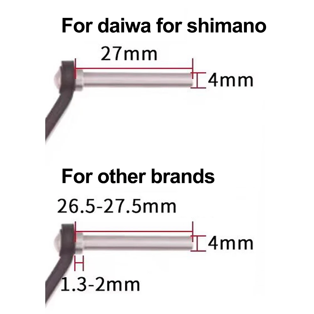 Fishing Reel Handle Knob FOR DAIWA Baitcast Reels Constructed From EVA Resistant To Salt Water Moisture And Wear 27mmX4mm Shaft view 2