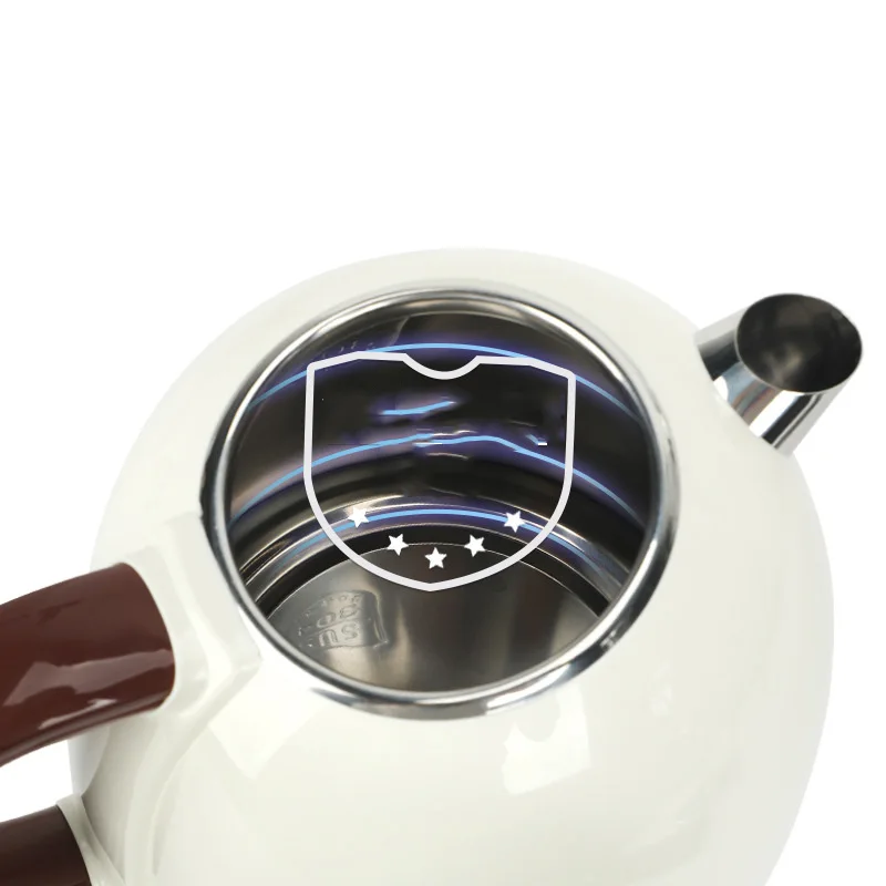 Electric kettle 1PC 1.8L 304 stainless steel liner low noise household hotel office automatic power-off kettle anti-scalding