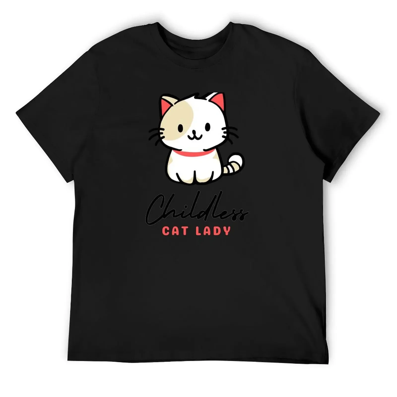 Childless Cat Lady, cat-loving lifestyle T-Shirt sweat vintage clothes oversized t shirt anime figures fitted t shirts for men