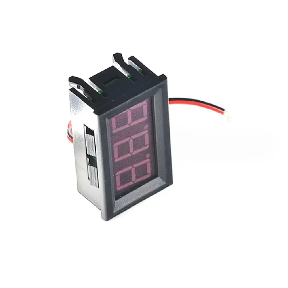 10 قطعة/الوحدة تيار مستمر 5 فولت-120 فولت شاشة ديجيتال الفولتميتر اثنين سلك الفولتميتر الرقمي رئيس 0.56 بوصة LED الرقمية