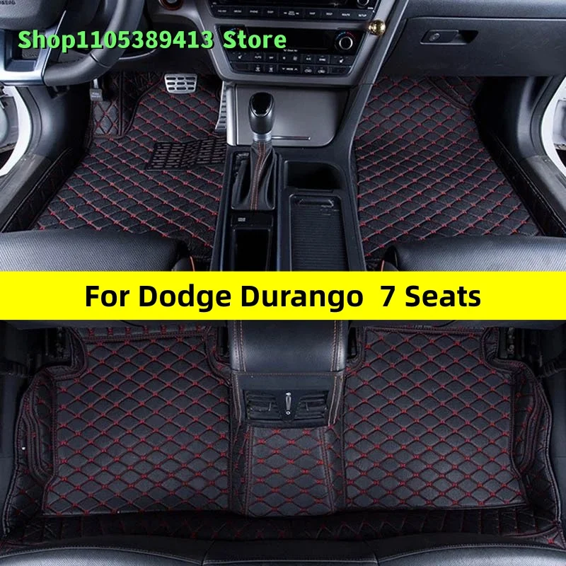 

Mats Carpets Leather Custom Car Floor Mats For Dodge Durango 7 Seats 2020 2021 2022 2023 2024 2025 2026 2027 Car Mat Accessories