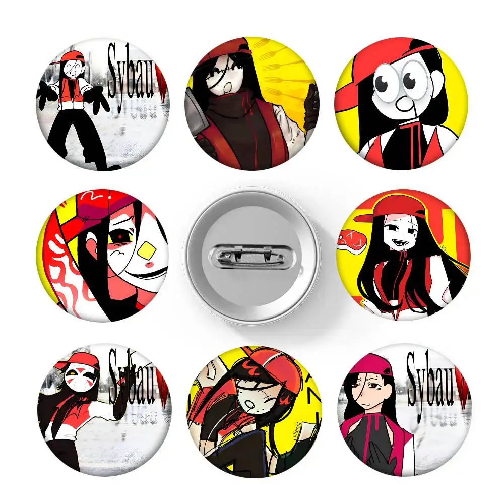 1pc Butcher Vanity Album Cartoon Style Badge Brooches On Backpack Decoration Round Enamel Pins For Accessorys