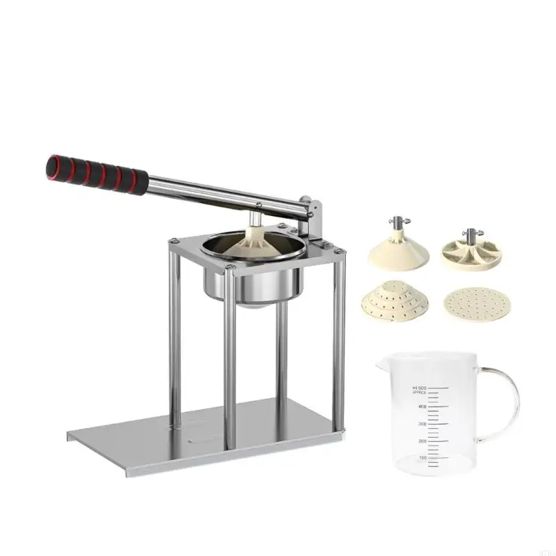 

97BA Stainless Steel Manual Juicers Flat Strainer Wide Mouths Efficient Fruit Press