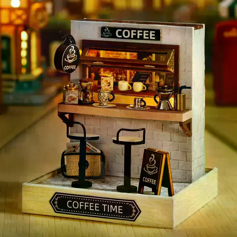 Miniature Doll Houses DIY Small House Kit Making Room Home Bedroom Decorations With Furniture Craft DollHouses Toys For Kids