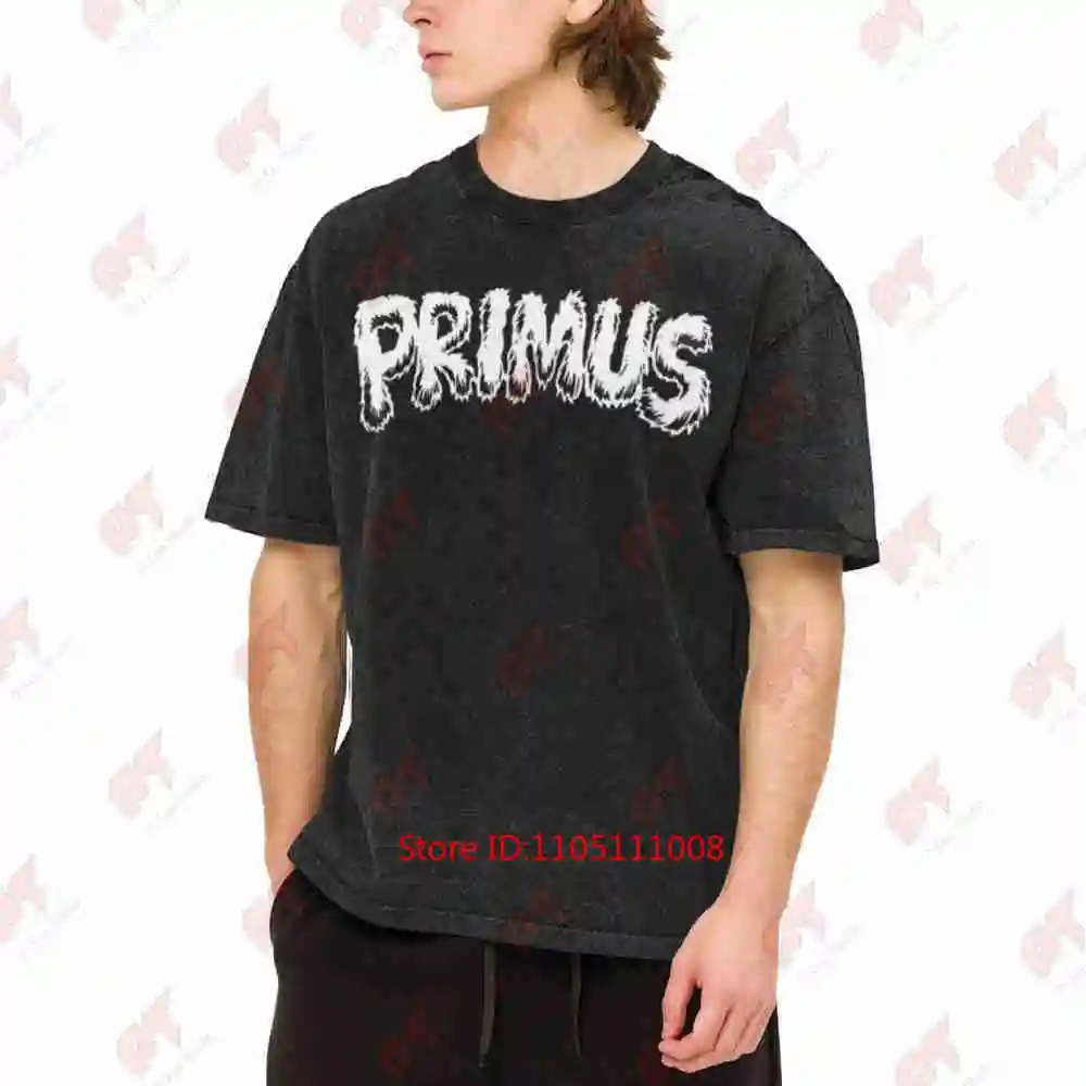 Primus Logo Vintage Washed Tee Pure Cotton T-Shirt