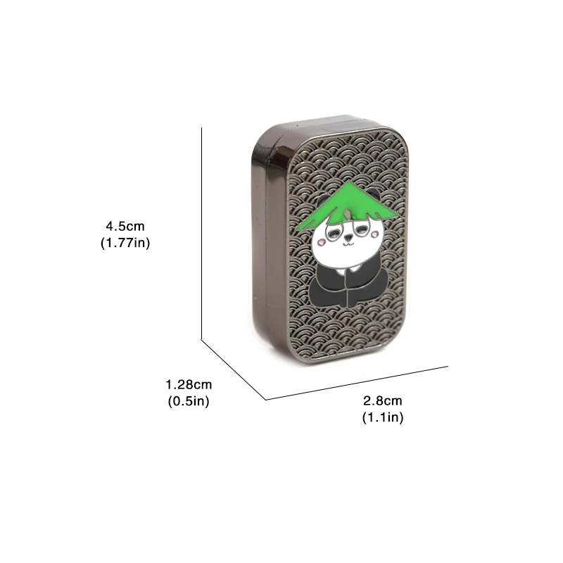 Kung Fu Panda EDC Diapasão de posição infinita Controle deslizante magnético Metal EDC Fidget Slider Brinquedo para aliviar o estresse Brinquedos de mesa de escritório