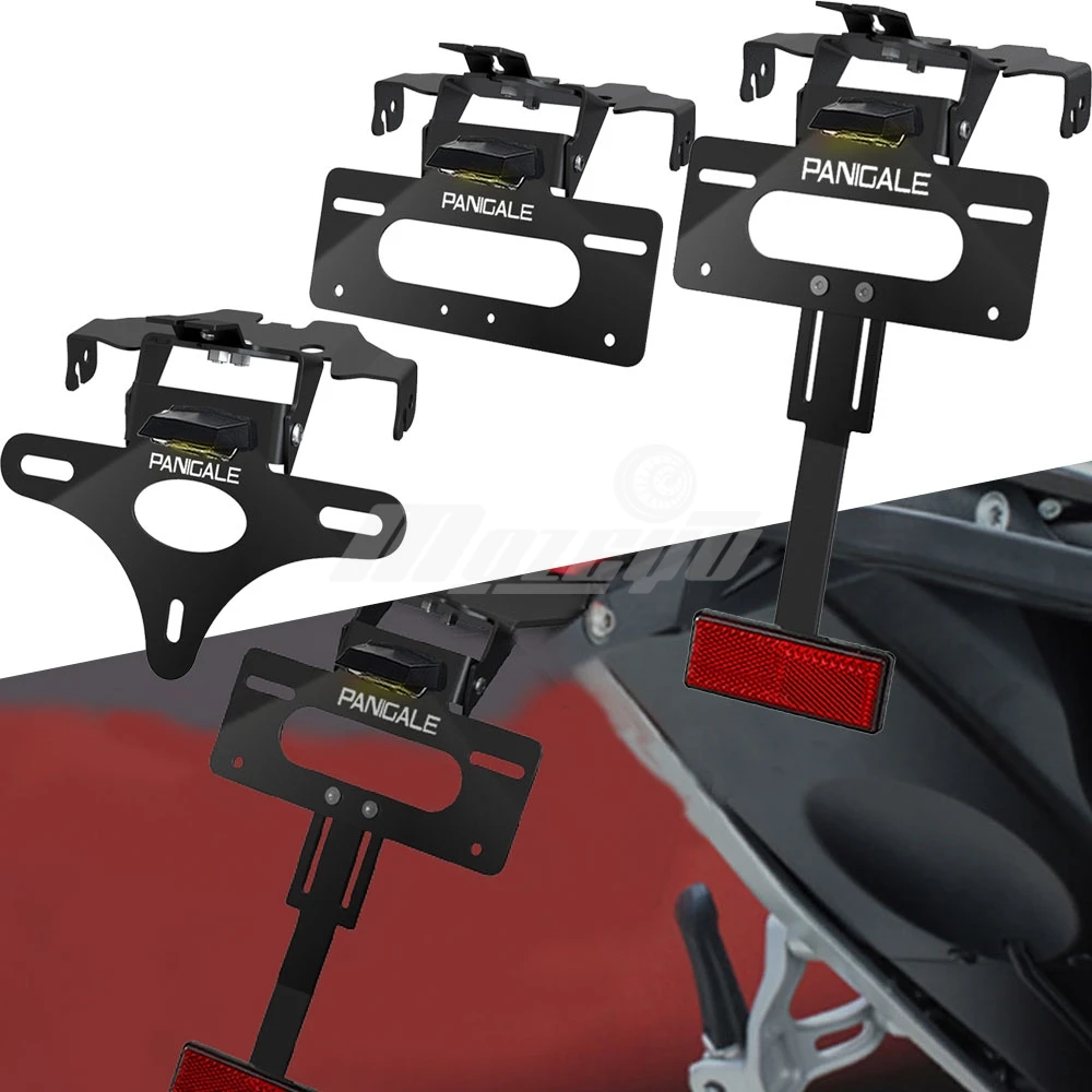 

For Ducati Panigale V4 SP2 30° Anniversario 916 2024 2025 Motorcycle Rear License Plate Light Hugger Mudguard Bracket Holder
