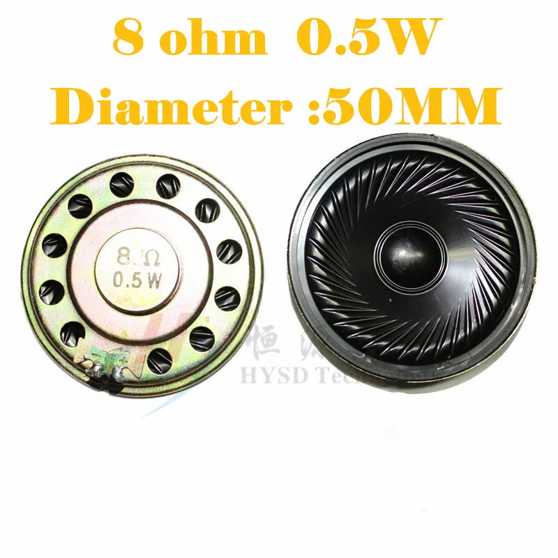 2Pcs 8 Ohm 8R 0.5W 1W 2W 3W Ultra-Dunne Hoorn Luidspreker 40Mm 50Mm 57Mm 66Mm 77Mm Diameter Luidspreker Luidspreker