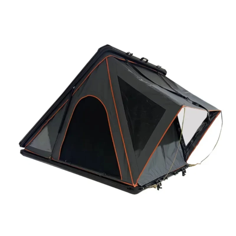 Fully Automatic Waterproof Hard Shell Car Roof Tent-Outdoor Camping Sunshade for 2-Person Made Ox Fabric Aluminum Alloy Tent