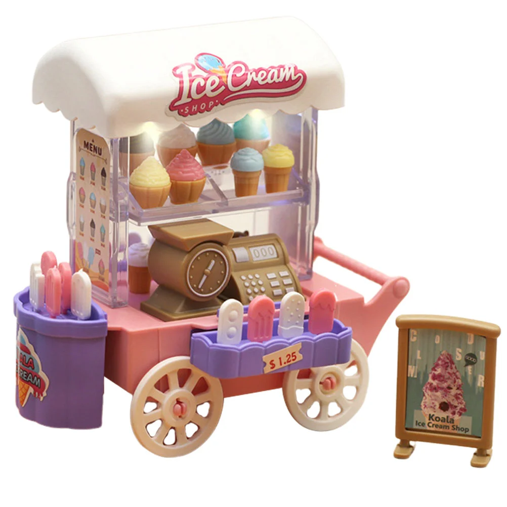 Interesting Ice Cream Truck Kit Maker Machine Plaything Pretend Accessories Interactive