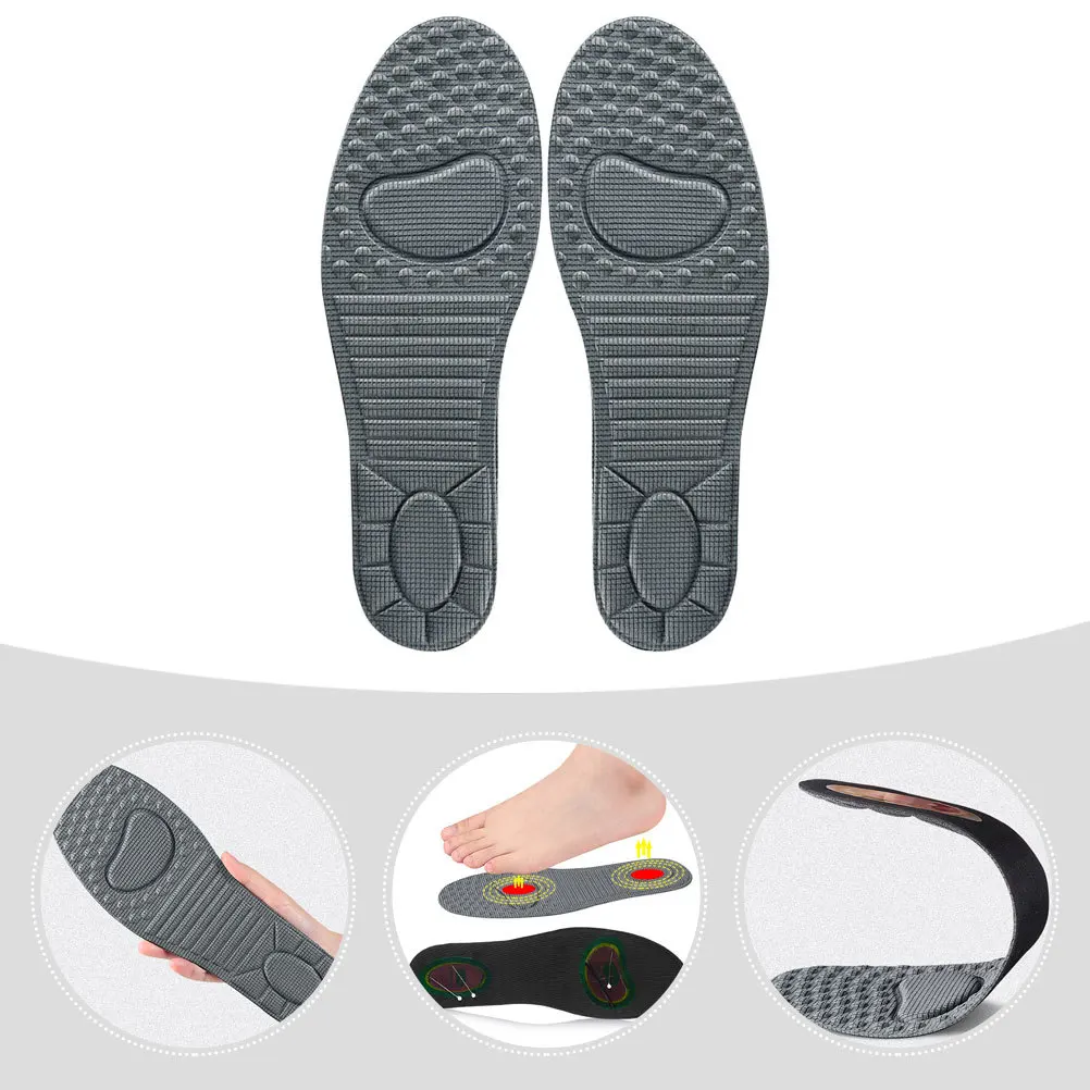 

1Pair Breathable Shockproof Sports Insoles Non-Slip Shoe Cushions Reduce Foot Pain Walking Exercise Insoles Men