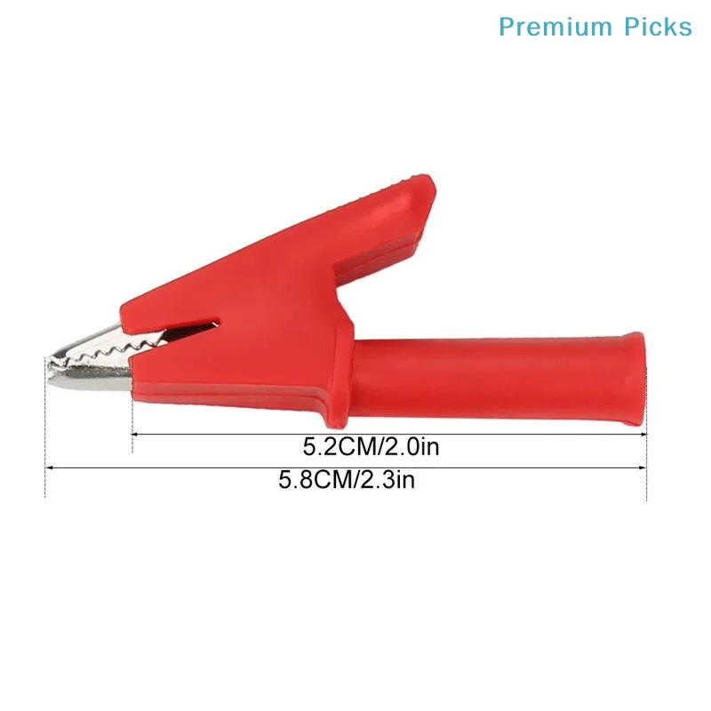 portableNickel Plated Copper Alligator Clips Multicolor Insulated Shell Firm Grip for Automotive Circuit Testing Electrical Work