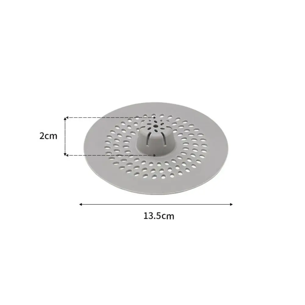 Universal Anti-blocking Hair Kitchen Sink Filter Lightweight Round Hair Filter Stain Resistant Silicone Floor Drain Mat Kitchen