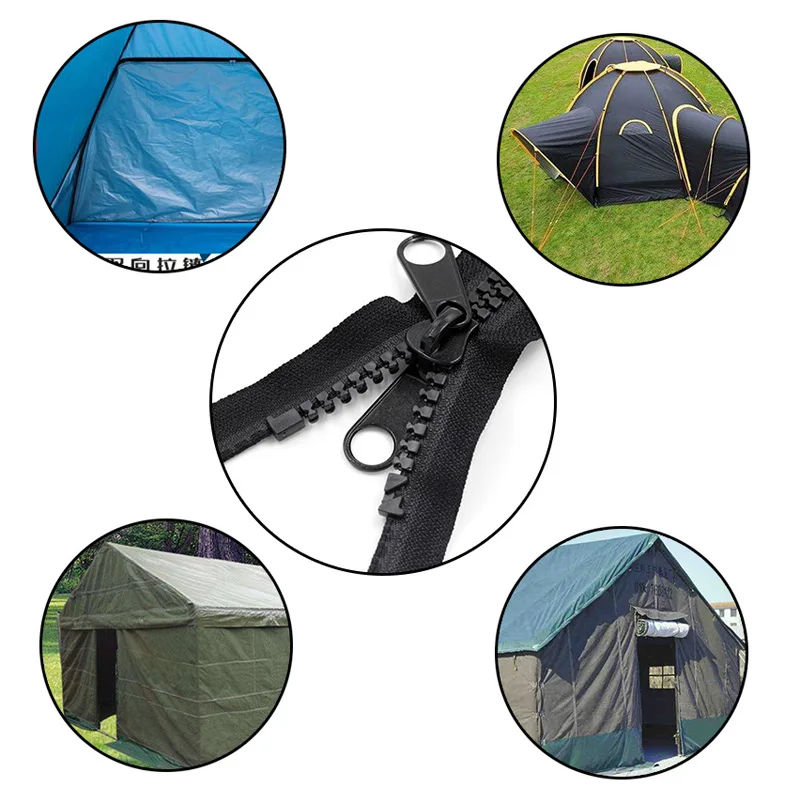 4Meter 10# Resin Zippers Open-End Single/Double Sliders Zipper For Sleeping Bags Luggage Tent Long Zip DIY Sewing Accessories