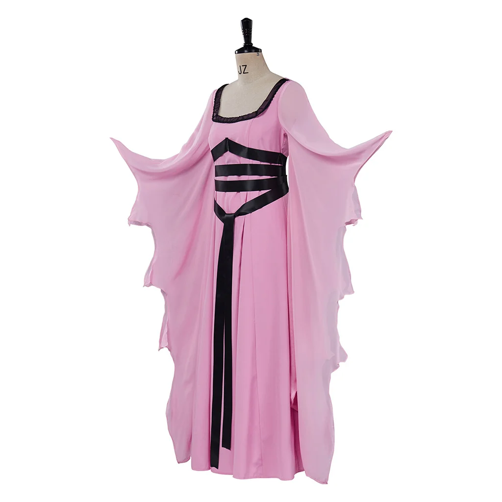 (Disponibile) The Munsters Lily Munster Costume Cosplay Pink Dress Set outfit Halloween Carnival Lily Munster Fantasy Dress