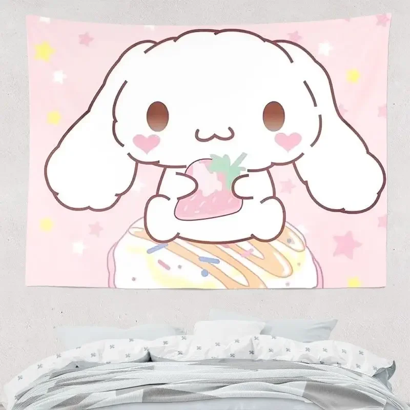 Kuromi Melody Cinnamoroll Kawaii Cartoon arazzo appeso a parete ragazze regali Anime tappeti da parete tappetino da Yoga per la decorazione del