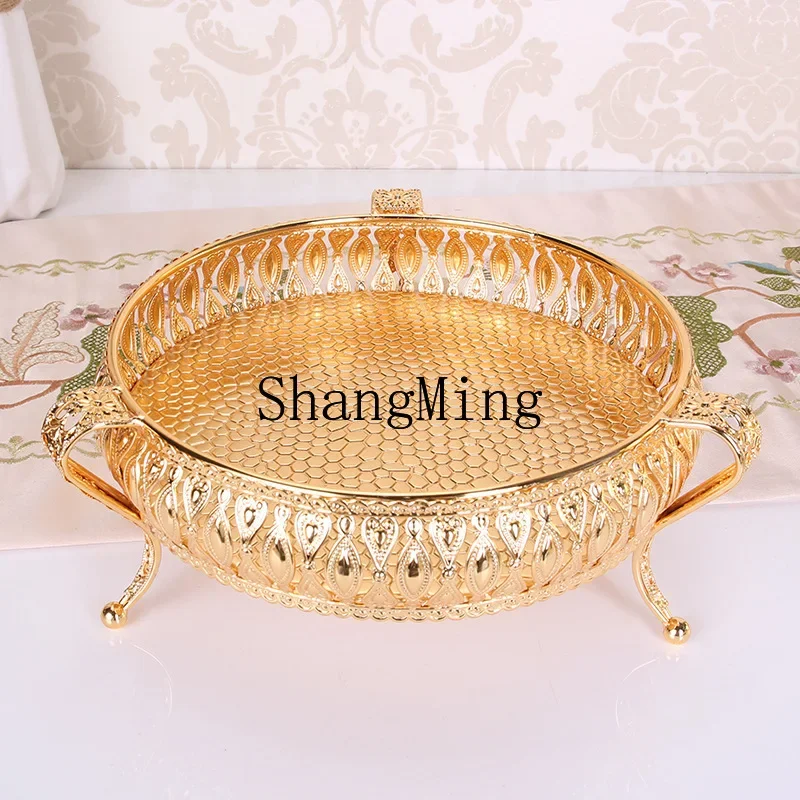 

CL Living Room Home Fruit Bowl Creative Modern Metal Fruit Bowl Multifunctional Coffee Table Tabletop Snack