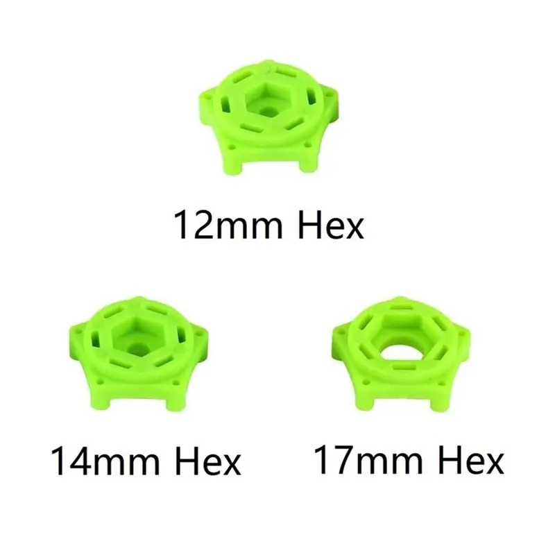 4Pcs 152Mm 1/8 1/10 Monster Truck Tire With 12/14/17Mm Wheel Hex For TRAXXAS Sledge E-Revo ARRMA KRATON Outcast,Green