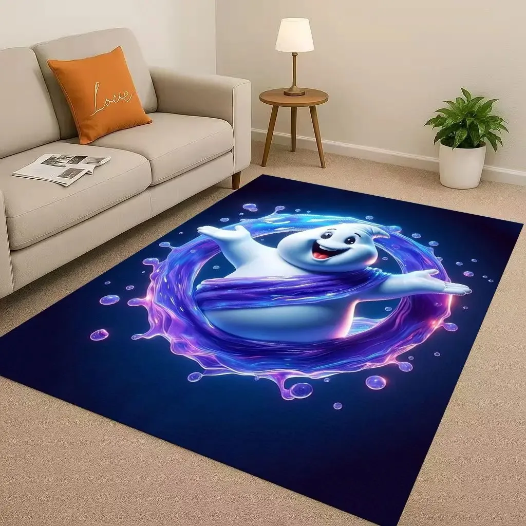 Horror Movie G-Ghostbusters Cartoon Living Room Non-Slip Area Rug Carpet for Bedroom Playroom Sofa,Easy Clean Home Decor Doormat