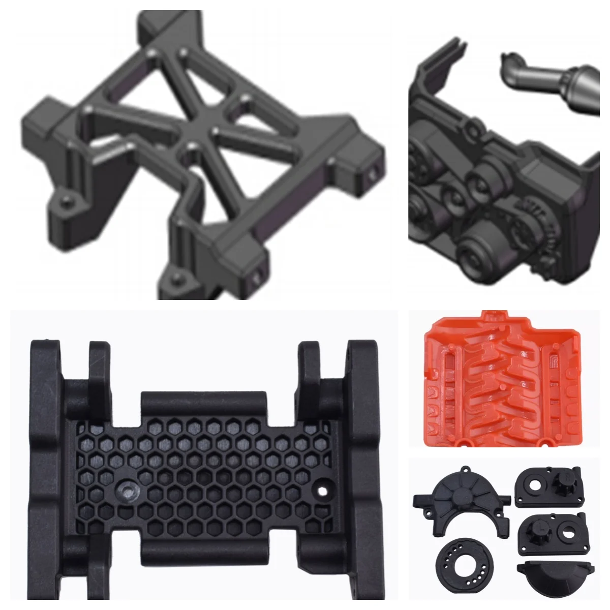 RGT Spare Parts R86564 Motor Cover Upper R86565  R86560 R86566 R86567 For EX86150 EX86190 4WD 1/10 RC Crawler Model Car