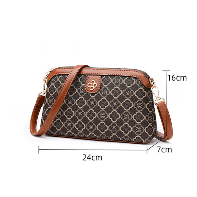 Neue Mode Damen Tasche Kleine Geldbörse Umhängetasche Handytasche Luxus Mehrschichtige Messenger Handtasche und Geldbörse – Detail 15