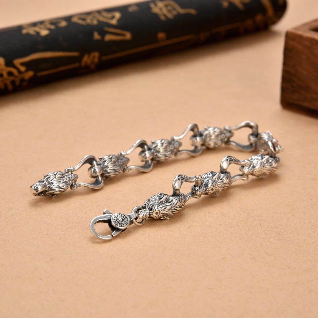 New Wolf Head Connected Bracel - Men Accessories Ring And Bracelet recension och pris