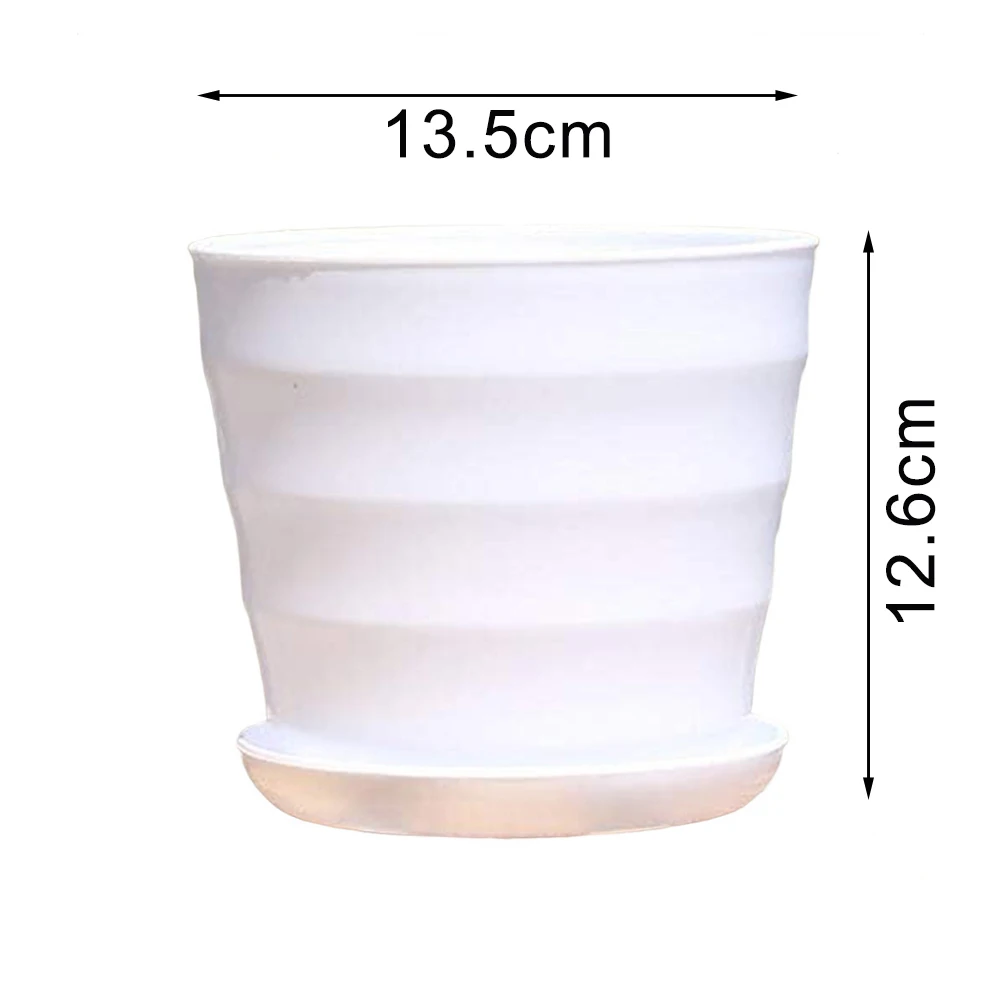 

Кашпо для дома и офиса с дренажными отверстиями, из пластика, подходят для маленьких и крупных растений, разные размеры