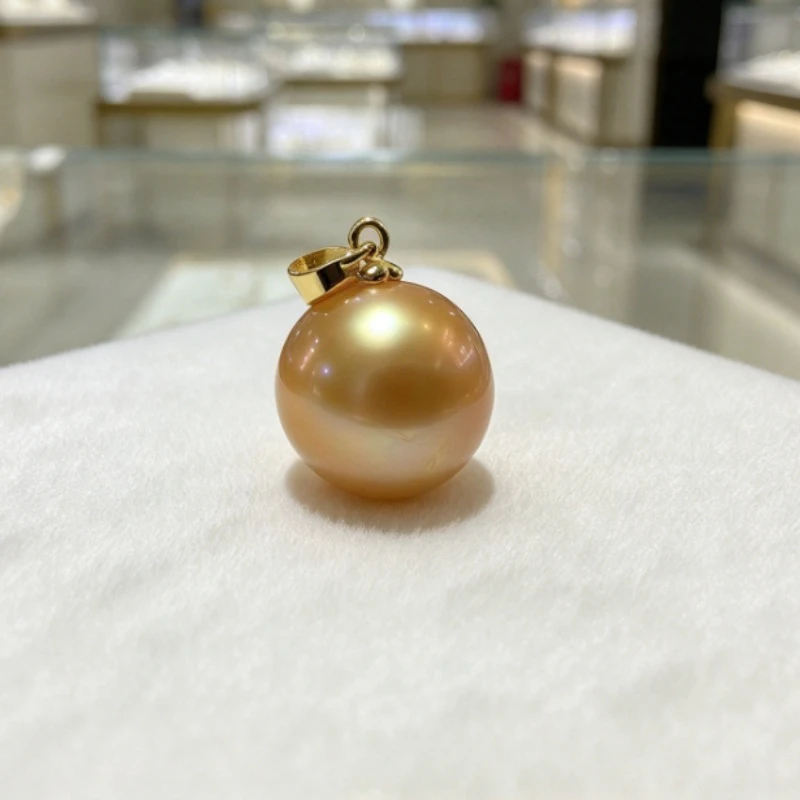 Charming 16-17mm Pearl Pendant, Round Pearl, Elegant Women Jewelry