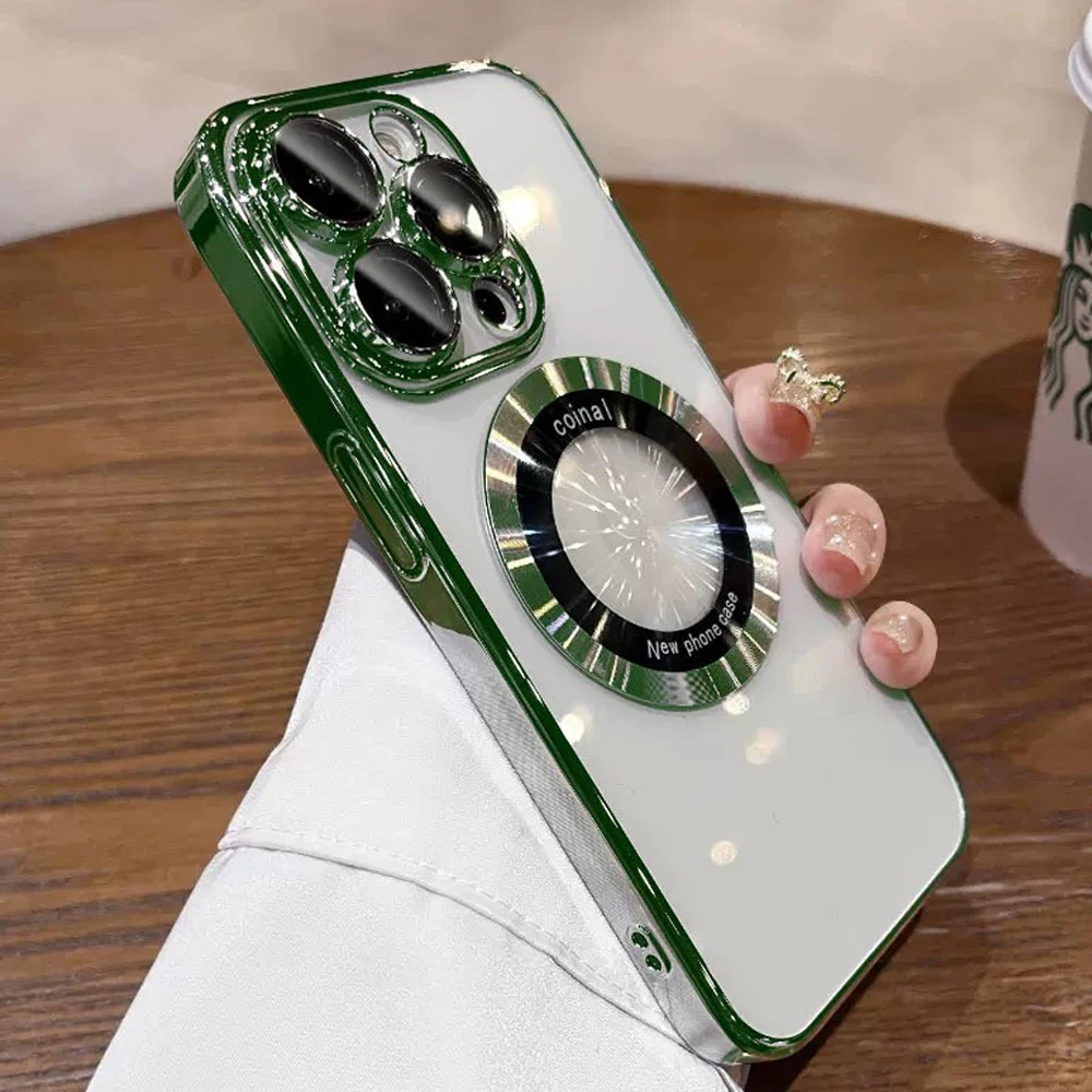 حافظة هاتف مغناطيسية لهاتف آيفون 16 15 برو ماكس 14 برو ماكس بلس حافظة من السيليكون الناعم لهاتف آيفون 13 12 14 15 برو غطاء خلفي صغير #4