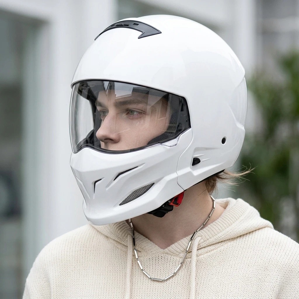 2026 New Modular Scorpion Helmet Flip Up Full Face Half Face Dual Use Unisex All Season Moto Casco