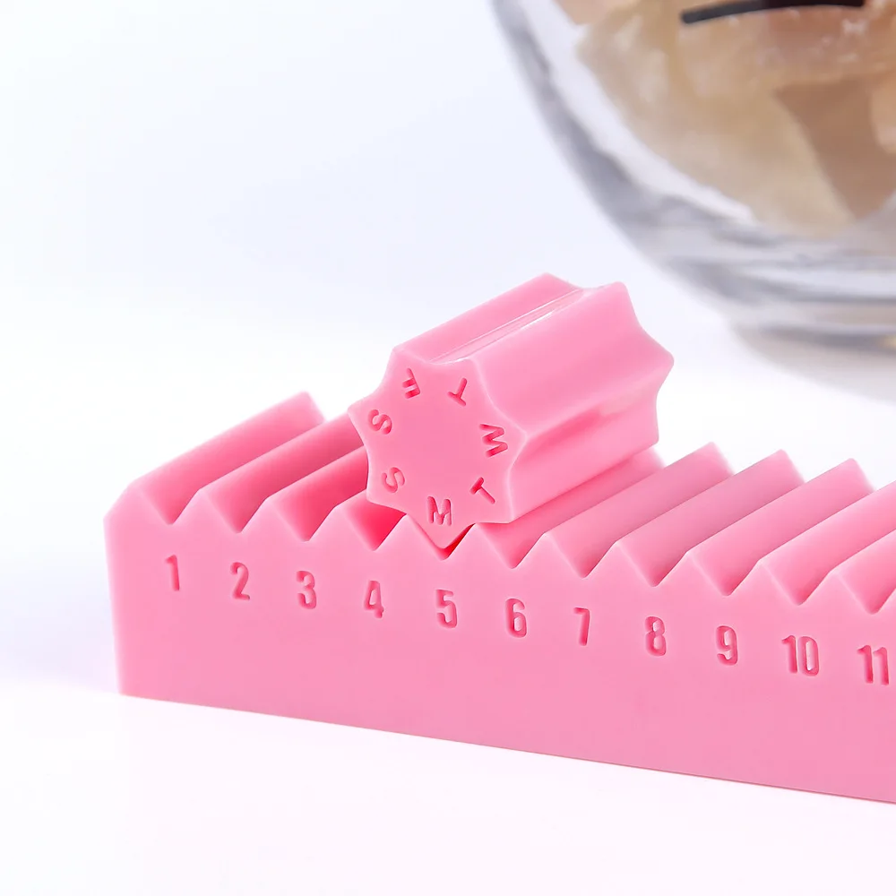 Desktop Table Calendar Silicone Mold DIY Handmade Crystal Epoxy Resin Mold