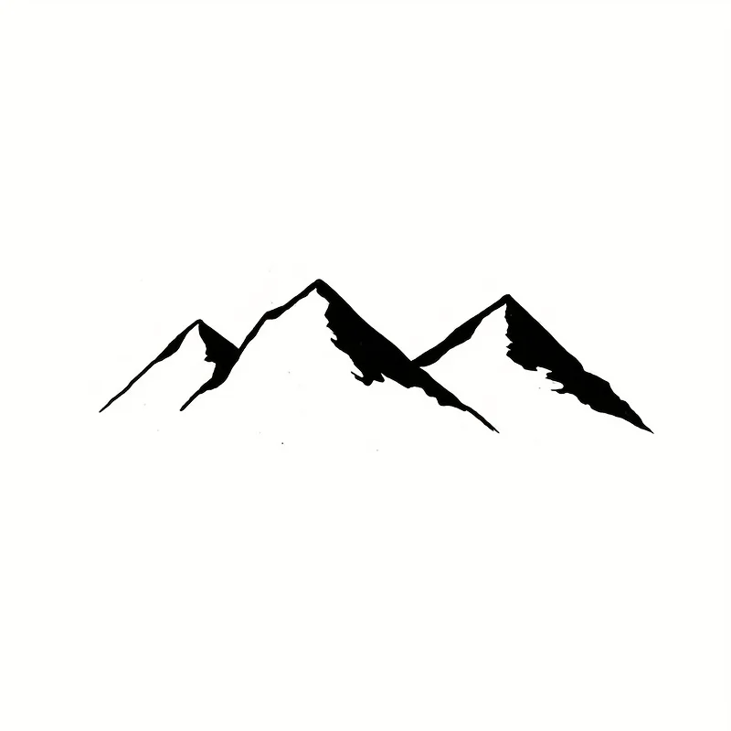 1Pc Mountain Range Waterproof Removable Vinyl Sticker, Decal for Car Trunk Window Body Decoration