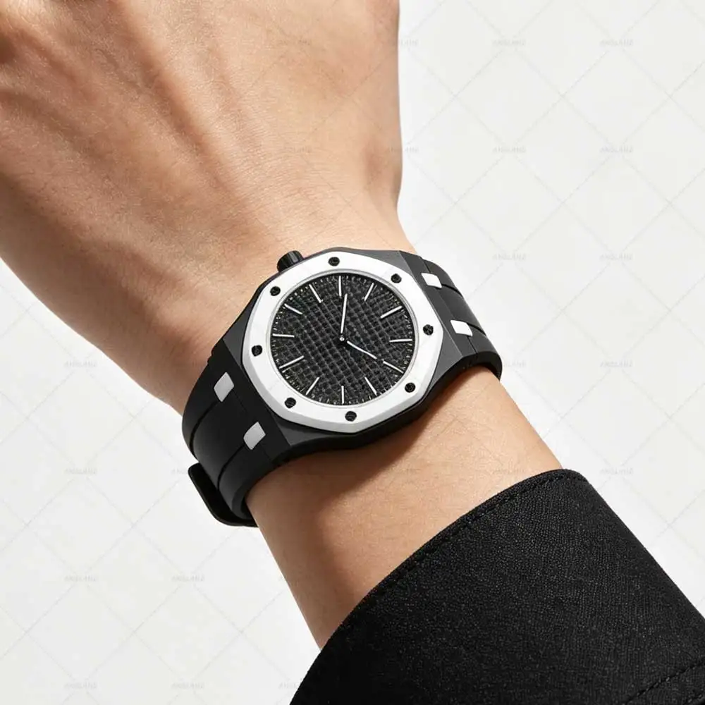 

Modification Fit for Swatch x AP Royal Pop Pocket watch Silicone Band+PC Case Changer to Wristwatch Integrated Strap Accessories