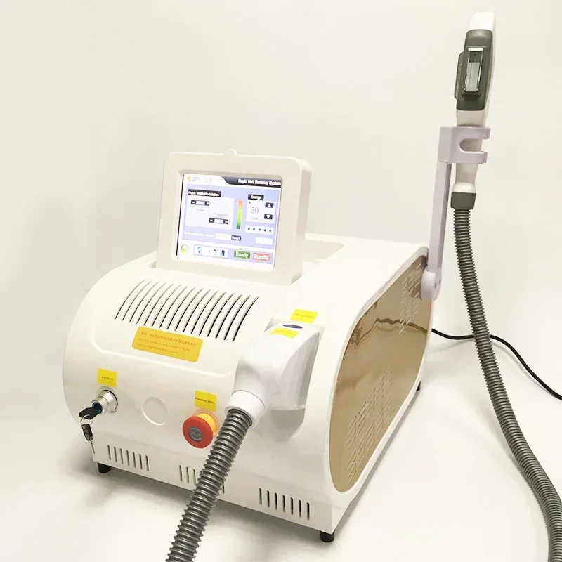 

Economical Portable IPL Elight Hair Removal & Skin Bleaching Machine 3 Wavelengths 640nm 530nm 480nm for Smooth Skin Treatment
