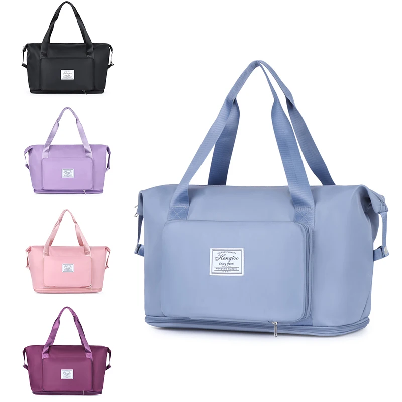 

Fashion Casual Unisex Luggage Bag Oxford Solid Color Wear-resistant Waterproof Multi Pocket Large Capacity Storage Travel bag