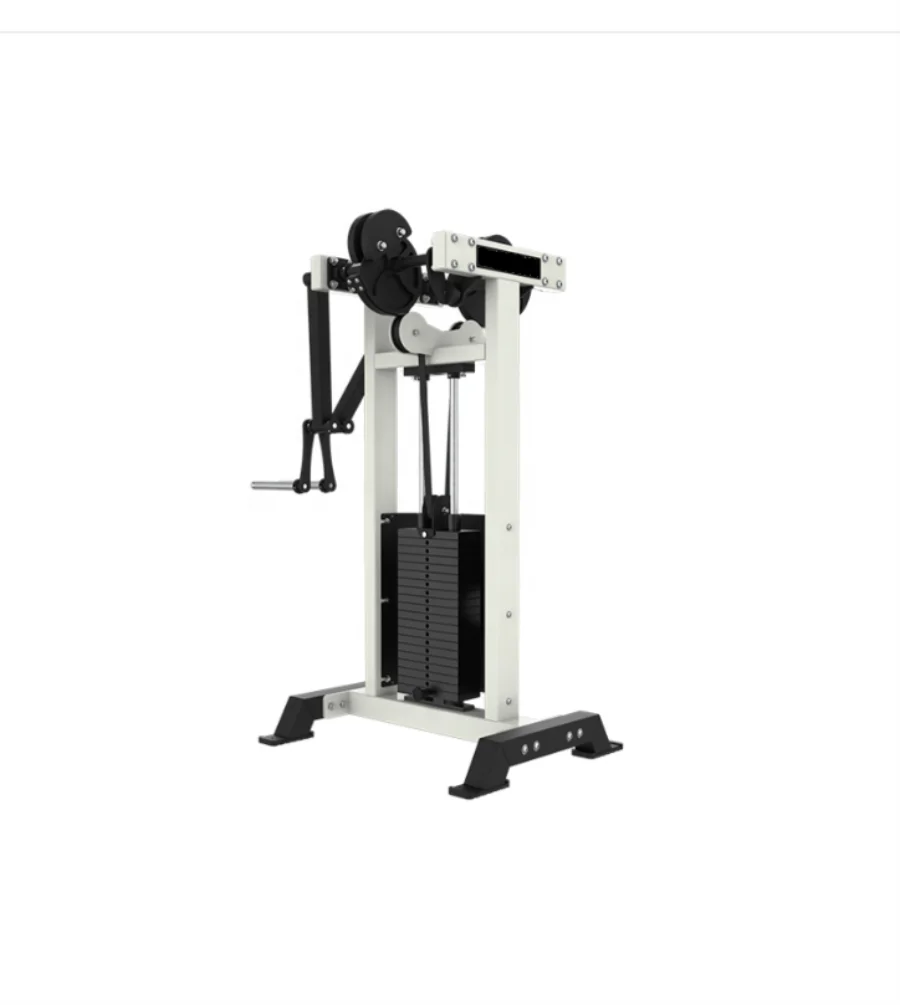 معدات اللياقة البدنية التجارية في صالة الألعاب الرياضية، قوة محددة، رفع جانبي لرفع الأذرع على الكتف وممارسة الصدر #2