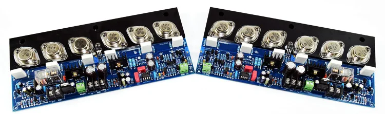 YJ-E405 gold sealed tube pure rear stage power amplifier board, adjustable class A, high power HIFI fever grade (1 pair)